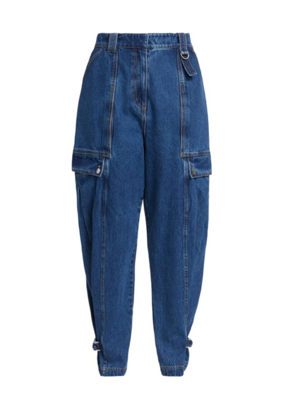 3.1 Phillip Lim Denim Tapered-Leg Utility Jeans - Picture 7 of 7